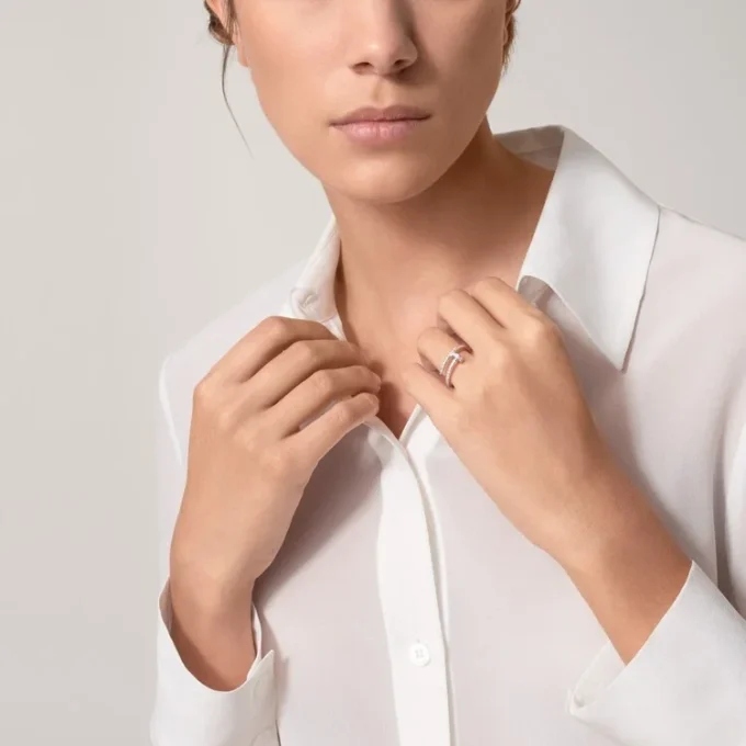Juste Un Clou-ring – hvitt gull, diamanter – Cartier
