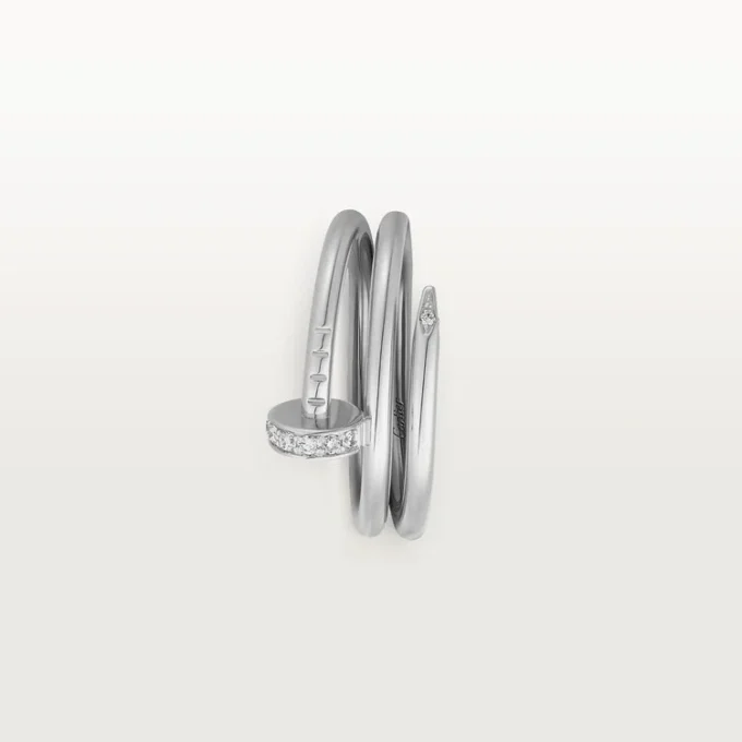 Juste Un Clou-ring – hvitt gull, diamanter – Cartier