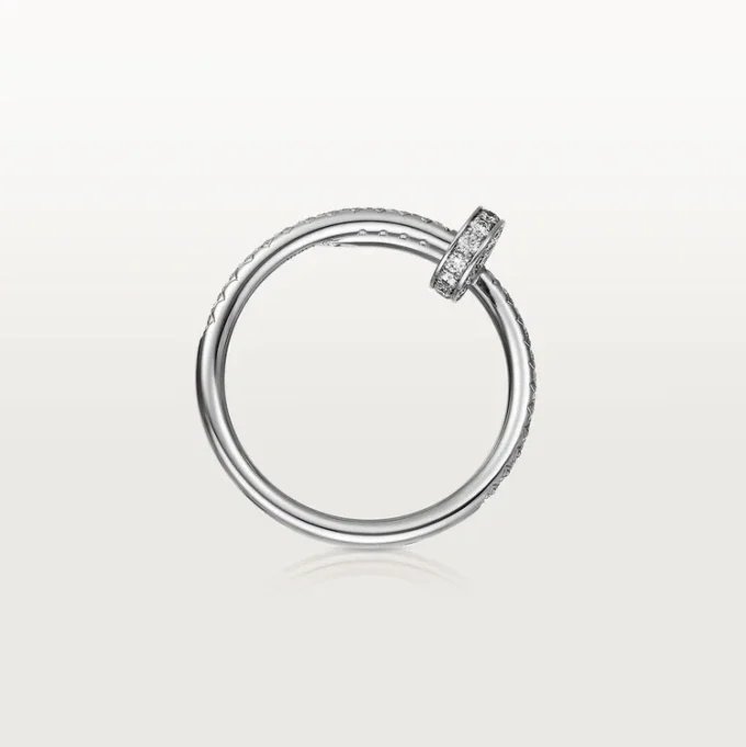 Juste Un Clou-ring – hvitt gull, diamanter – Cartier
