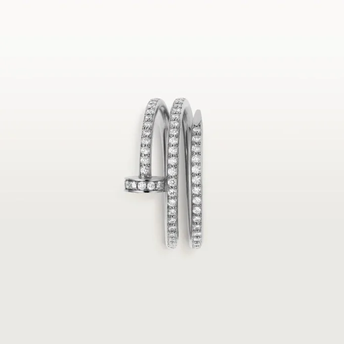 Juste Un Clou-ring – hvitt gull, diamanter – Cartier