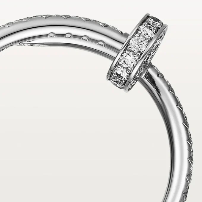 Juste Un Clou-ring – hvitt gull, diamanter – Cartier