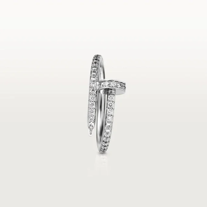 Juste Un Clou-ring – hvitt gull, diamanter – Cartier