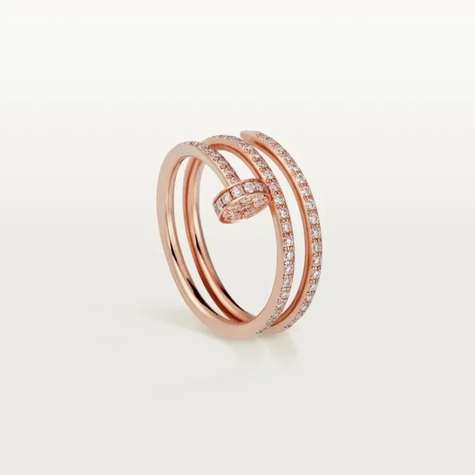 Juste Un Clou-ring – rosa gull, diamanter – Cartier