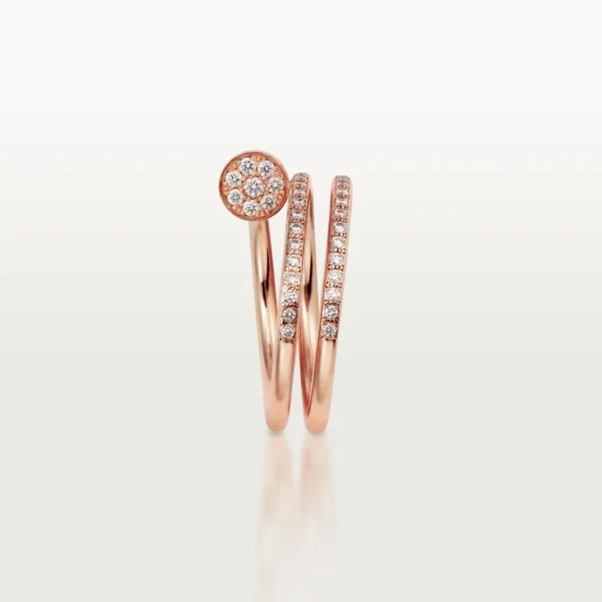 Juste Un Clou-ring – rosa gull, diamanter – Cartier