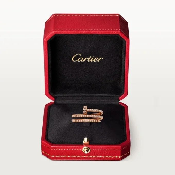 Juste Un Clou-ring – rosa gull, diamanter – Cartier
