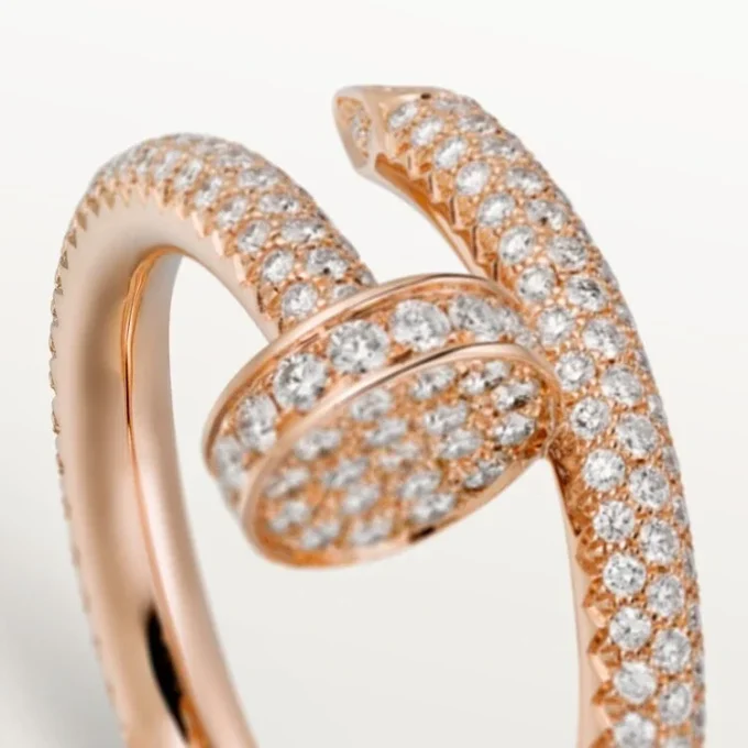 Juste Un Clou-ring – Rosagull, diamanter – Cartier
