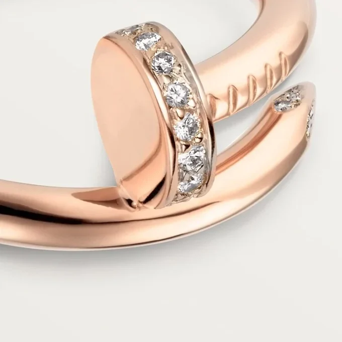 Juste Un Clou-ring – Rosagull, diamanter – Cartier