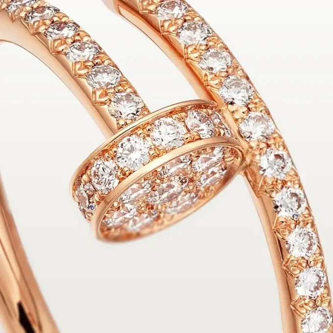 Juste Un Clou-ring – Rosagull, diamanter – Cartier