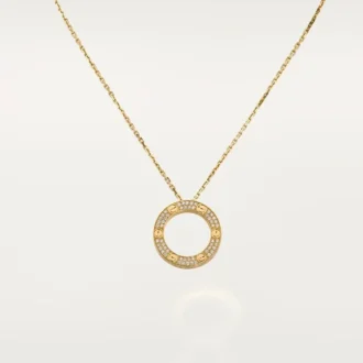 Kjærlighetskjede, diamantbelagt – gult gull, diamanter – Cartier