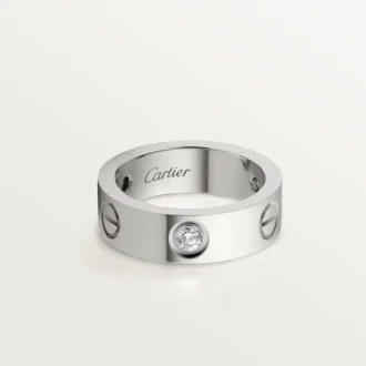 kjaerlighetsring 3 diamanter hvitt gull diamanter cartier 1 330x330 - Kj&aelig;rlighetsring, 3 diamanter &ndash; hvitt gull, diamanter &ndash; Cartier