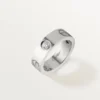 Kjærlighetsring, 3 diamanter – hvitt gull, diamanter – Cartier