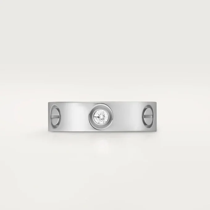 Kjærlighetsring, 3 diamanter – hvitt gull, diamanter – Cartier