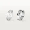 Kjærlighetsring, 3 diamanter – hvitt gull, diamanter – Cartier