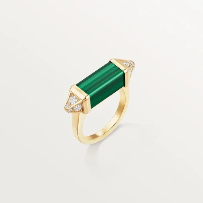 Les Berlingots De Cartier-ring, delvis pavé