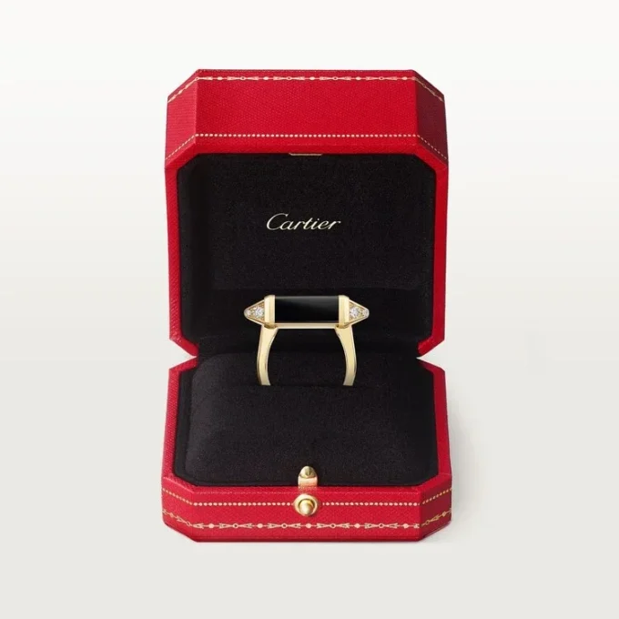 Les Berlingots De Cartier-ring, delvis pavé