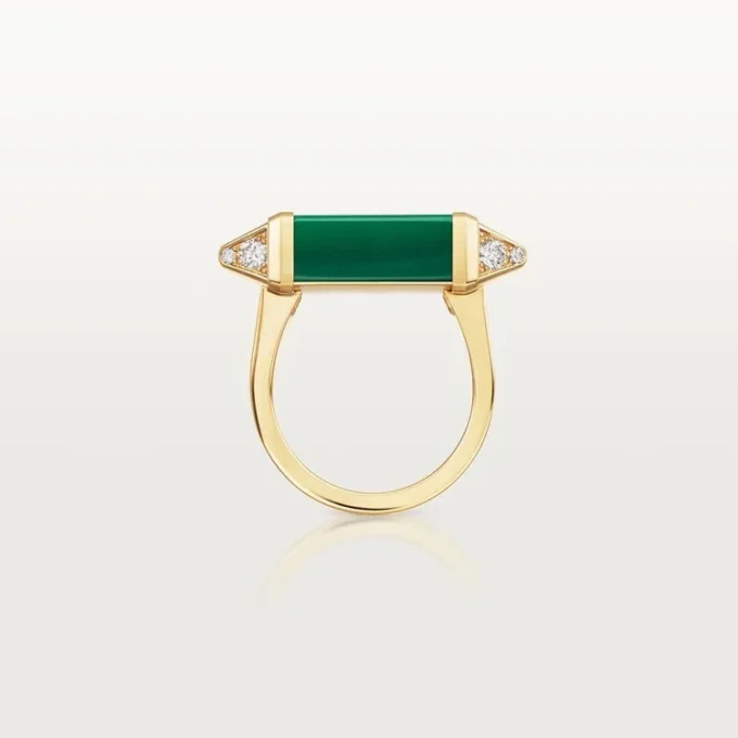 Les Berlingots De Cartier-ring, delvis pavé