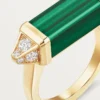 Les Berlingots De Cartier-ring, delvis pavé
