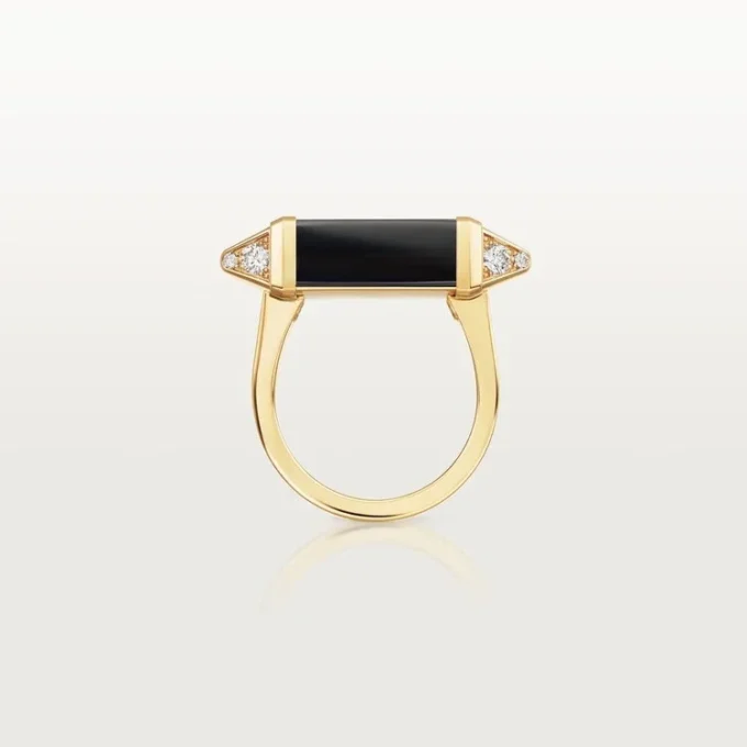 Les Berlingots De Cartier-ring, delvis pavé