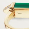 Les Berlingots De Cartier-ring, delvis pavé