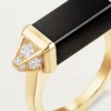 Les Berlingots De Cartier-ring, delvis pavé