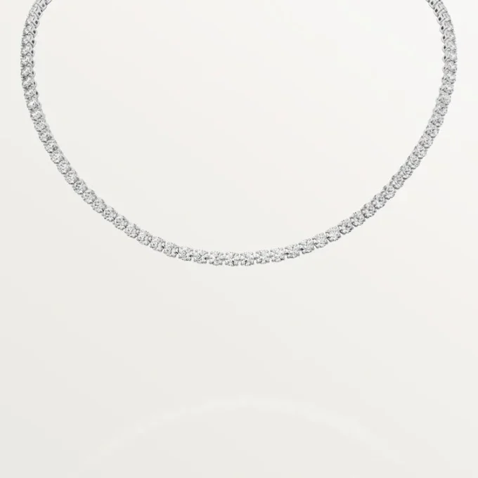 Lignes Essentielles-halskjede, briljantslipte diamanter