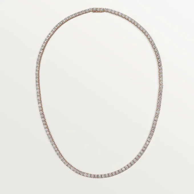 Lignes Essentielles-halskjede, briljantslipte diamanter