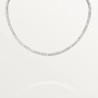 Lignes Essentielles-halskjede, briljantslipte diamanter Lignes Essentielles-halskjede, briljantslipte diamanter