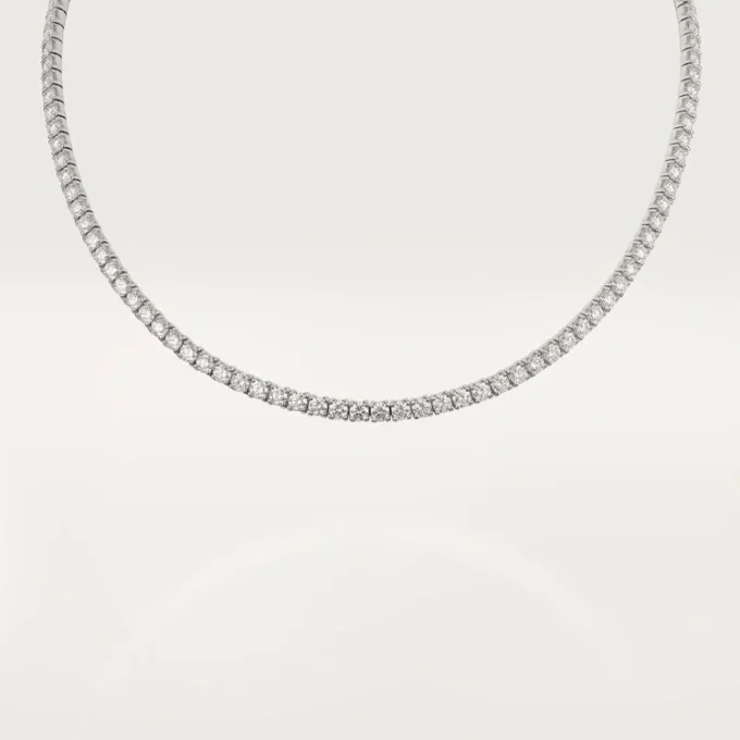 Lignes Essentielles-halskjede, briljantslipte diamanter