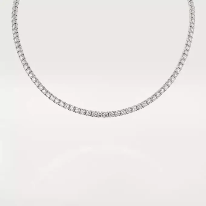 Lignes Essentielles-halskjede, briljantslipte diamanter