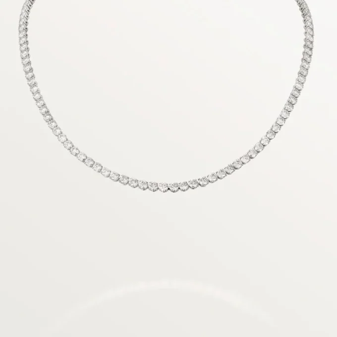 Lignes Essentielles-halskjede, briljantslipte diamanter
