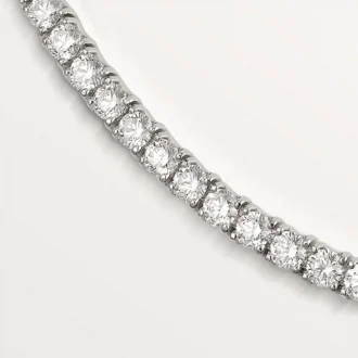 Lignes Essentielles-halskjede, briljantslipte diamanter