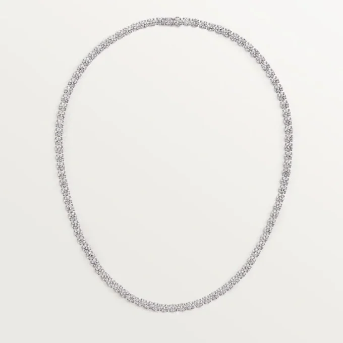 Lignes Essentielles-halskjede, briljantslipte diamanter