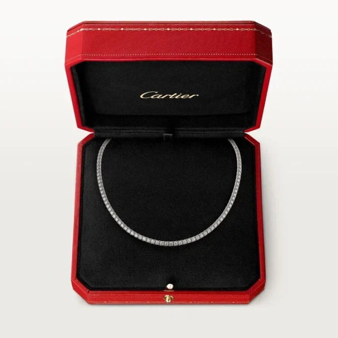 Lignes Essentielles-halskjede, briljantslipte diamanter