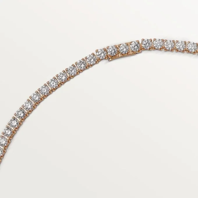 Lignes Essentielles-halskjede, briljantslipte diamanter