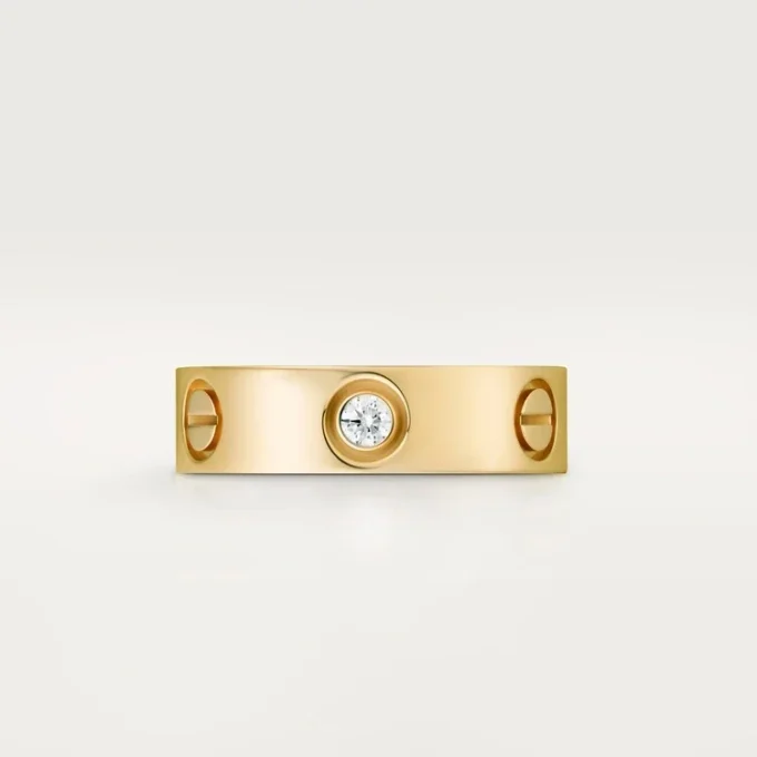 Love 3 diamantring – gult gull, klassisk modell | Cartier Us