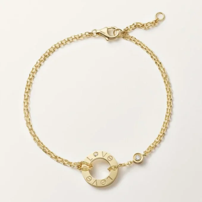 Love-armbånd – gult gull, diamanter – Cartier