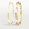 Love-armbånd, klassisk modell, 10 diamanter