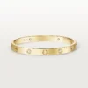 Love-armbånd, klassisk modell, børstet, 4 diamanter