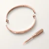 Love-armbånd, klassisk modell, børstet, 4 diamanter