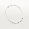 Love-armbånd, klassisk modell, børstet, 4 diamanter