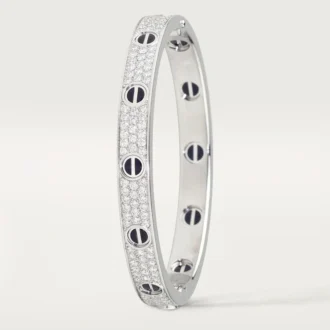 Love-armbånd, klassisk modell, pavé, keramikk