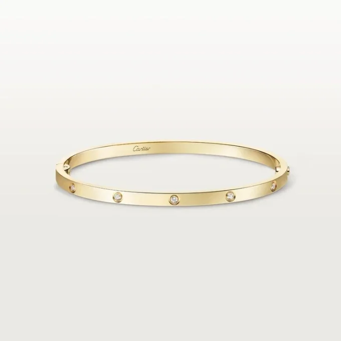 Love-armbånd, liten modell, 10 diamanter