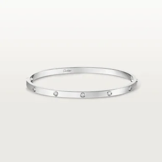 Love-armbånd, liten modell, 10 diamanter