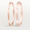 Love-armbånd, liten modell, 10 diamanter