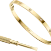 Love-armbånd, liten modell, 10 diamanter