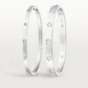 Love-armbånd, liten modell, 10 diamanter