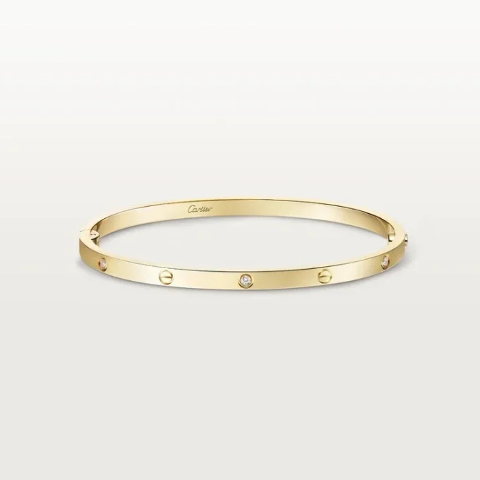 Love-armbånd, liten modell, 6 diamanter