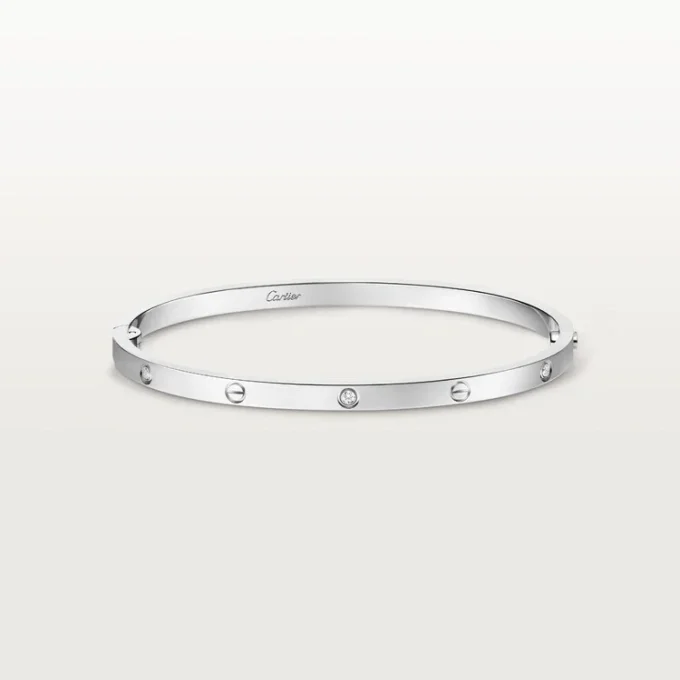 Love-armbånd, liten modell, 6 diamanter
