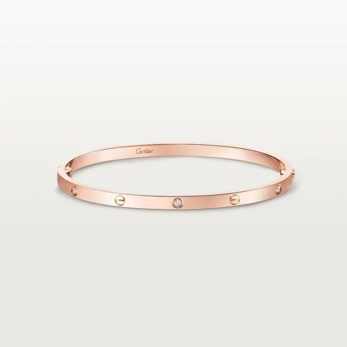 Love-armbånd, liten modell, 6 diamanter