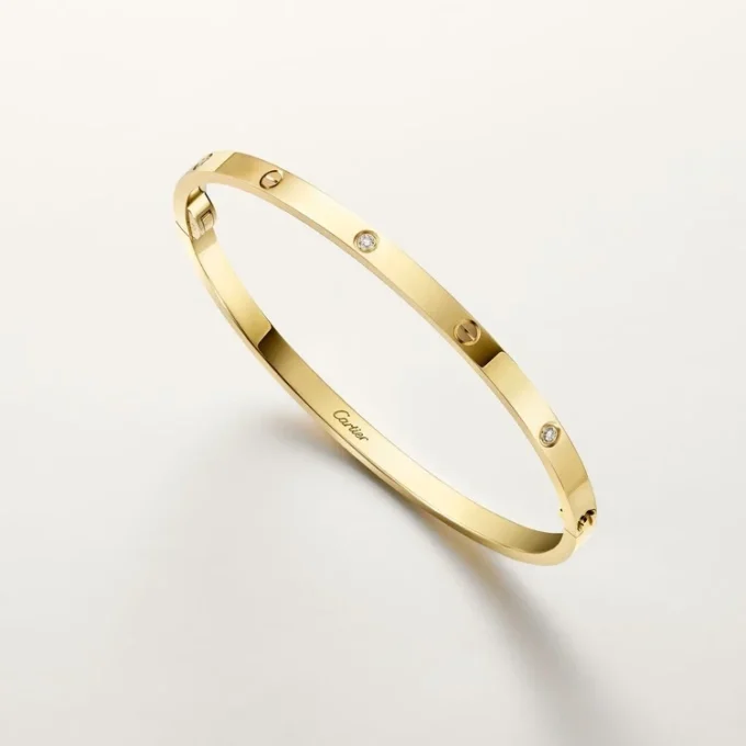 Love-armbånd, liten modell, 6 diamanter